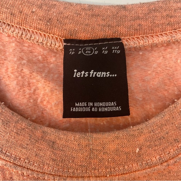 IETS FRANS Peach Embroidered Crewneck Sweatshirt Unisex - Picture 4 of 4